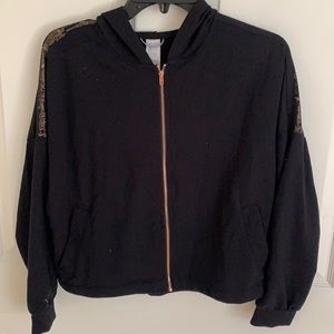 Splendid zip up with rose gold zipper